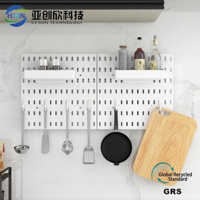 White hole plate for storing plastic injection molded items with hot and cold runners