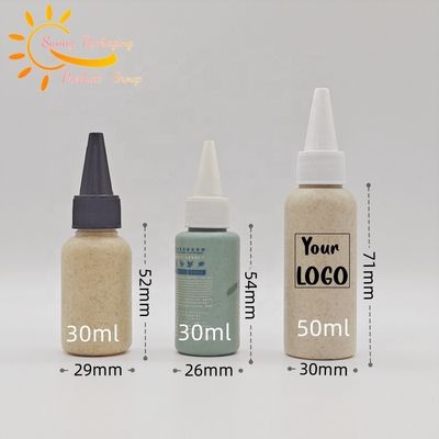Wheat Straw Skin Care Custom Shampoo Bottle Environmental Degradable Empty 8oz 10oz 16oz