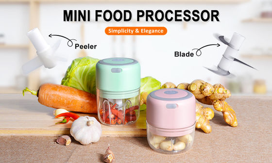 Chopper de comida de cocina eléctrico Mini USB de carga procesador de alimentos vegetal
